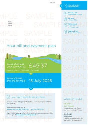 Thames Water Utility Bill